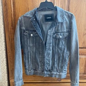 Express grey jean jacket